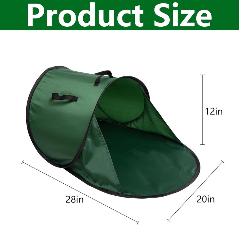 LFUTARI 2 Pcs Foldable Pop Up Leaf Collector, Miniature Leaves Pickup and Loader Bag, Lawn Portable Leaf Bags for Cleaning Up Garden Weeds Branches Waste Trash - Image 2